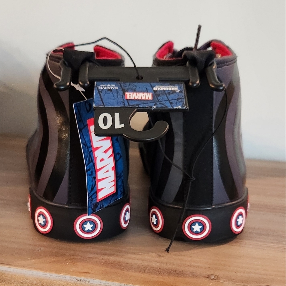 π Captain America High-Top Sneakers β Size 10 β Marvel Avengers β New with Tags - Picture 6 of 14